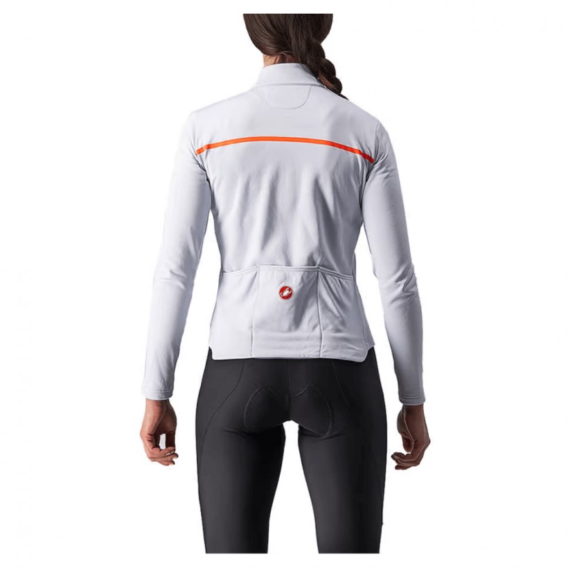 Mailot Castelli Sigergia 2 FZ Silber Frau