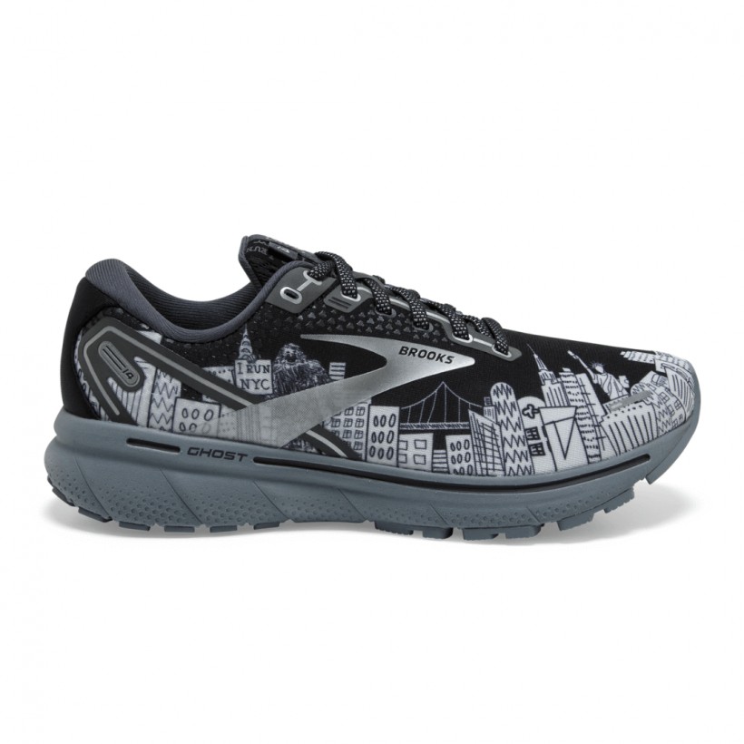 Brooks Ghost 14 Black Gray Woman AW21 Shoes