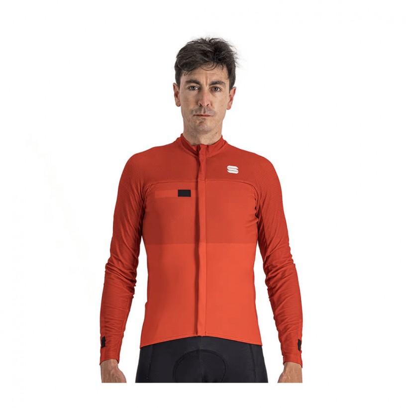 Sportful BodyFit Pro Thermal Long Sleeve Orange Jersey