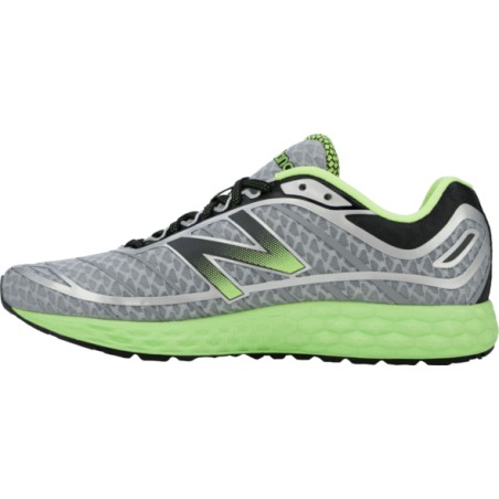 New balance gris y verde top