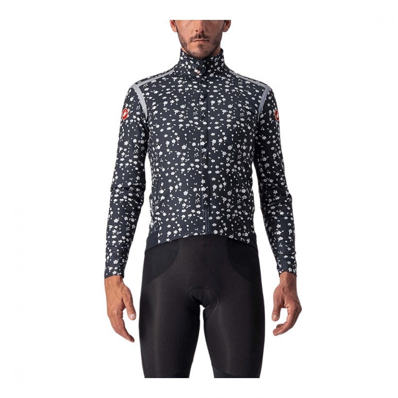 Veste Castelli Perfetto RoS Fleurs Bleues