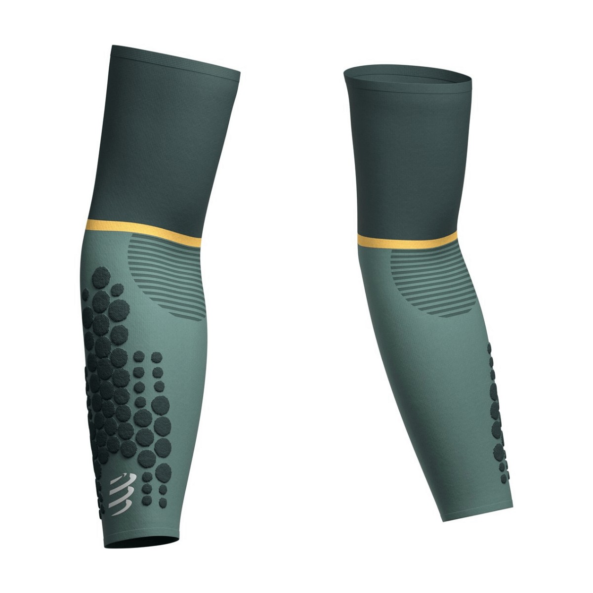 Compressport Arm Force Ultralight Compression Sleeves Green, Size Size 2