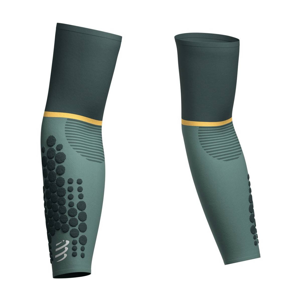 Scaldabraccia Compressport Arm Force ultraleggeri Verdi, Taglia Taglia 2