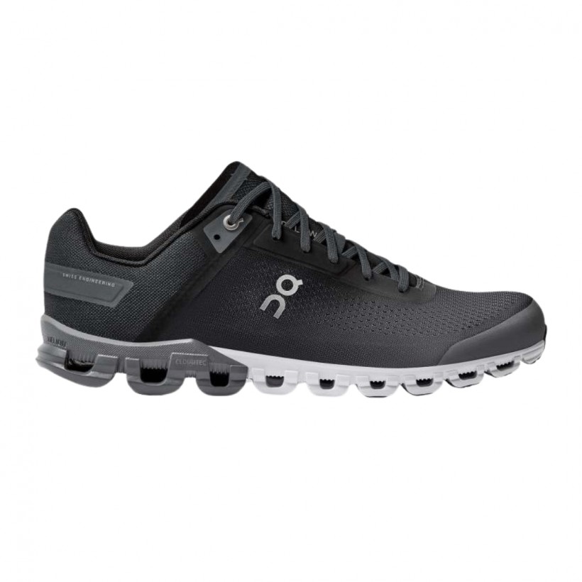 On Cloudflow Shoes Black Asphalt