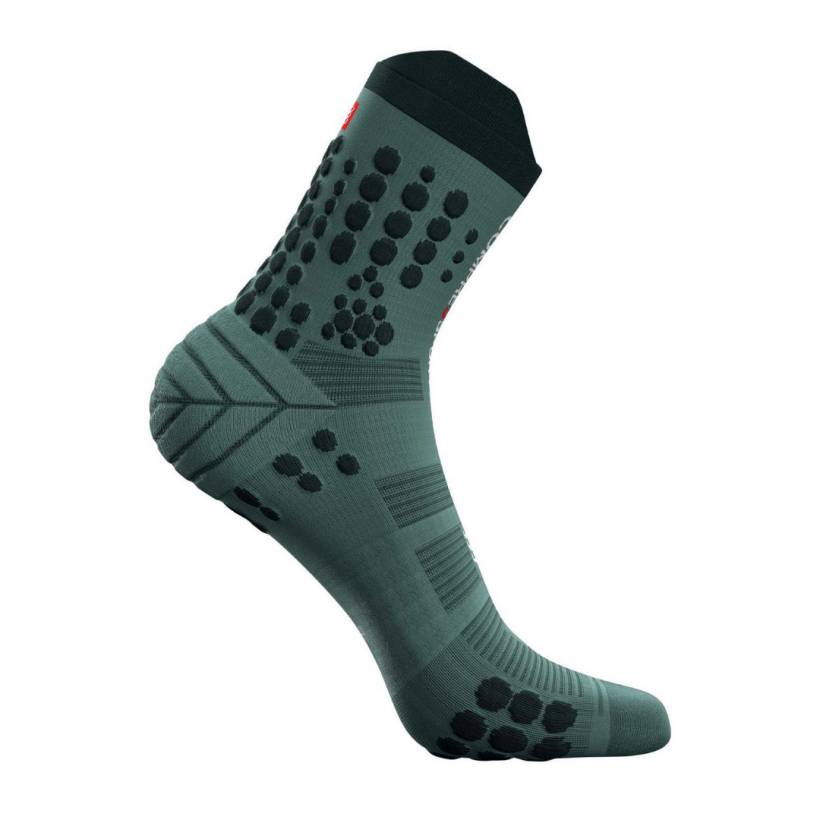 Calcetines Compressport Pro Racing v3.0 Trail Pino plateado