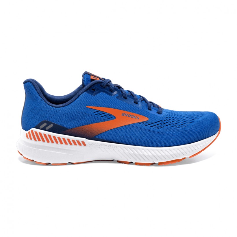 Brooks lança sapatos GTS 8 Wide 2E azul laranja SS22