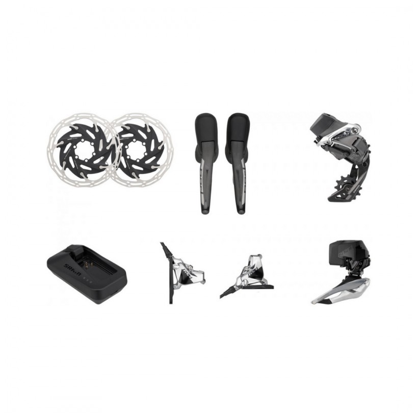 Conjunto de desviador de velocidade SRAM Red eTap AXS HRD FM Centerlock 2x12