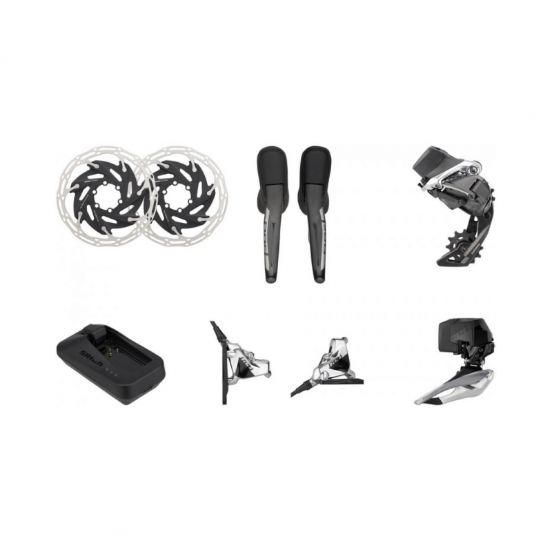 SRAM Red eTap AXS HRD FM 6 bolt 2x12 speed derailleur set