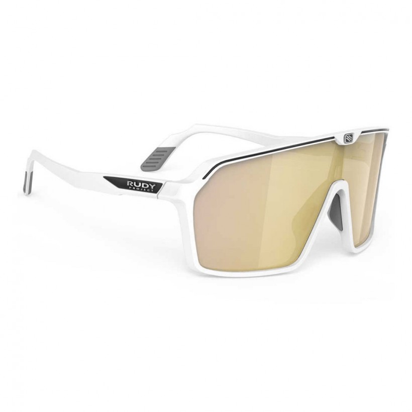 Rudy Project Spinshield Glasses White with Green Lens