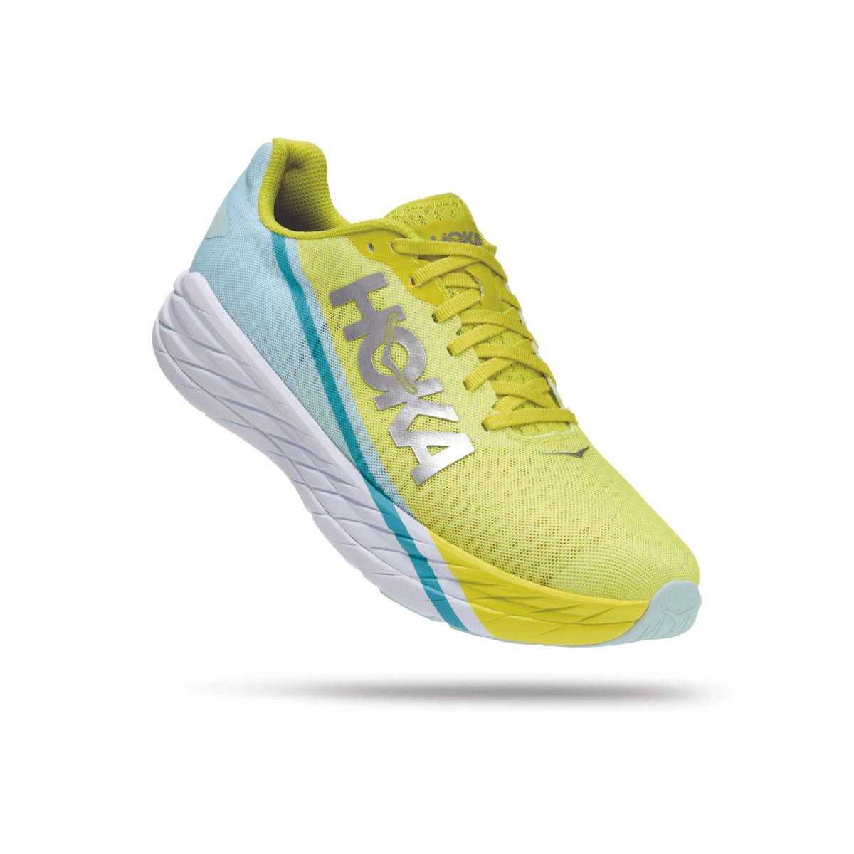 Laufschuhe günstig Kaufen-Hoka One One Rocket X Laufschuhe Gelb Hellblau Unisex, Größe EU 48. Hoka One One Rocket X Laufschuhe Gelb Hellblau Unisex, Größe EU 48 <![CDATA[Produktbeschreibung Hoka One One Rocket X Der Rocket X ist einer der energiegeladensten Sch