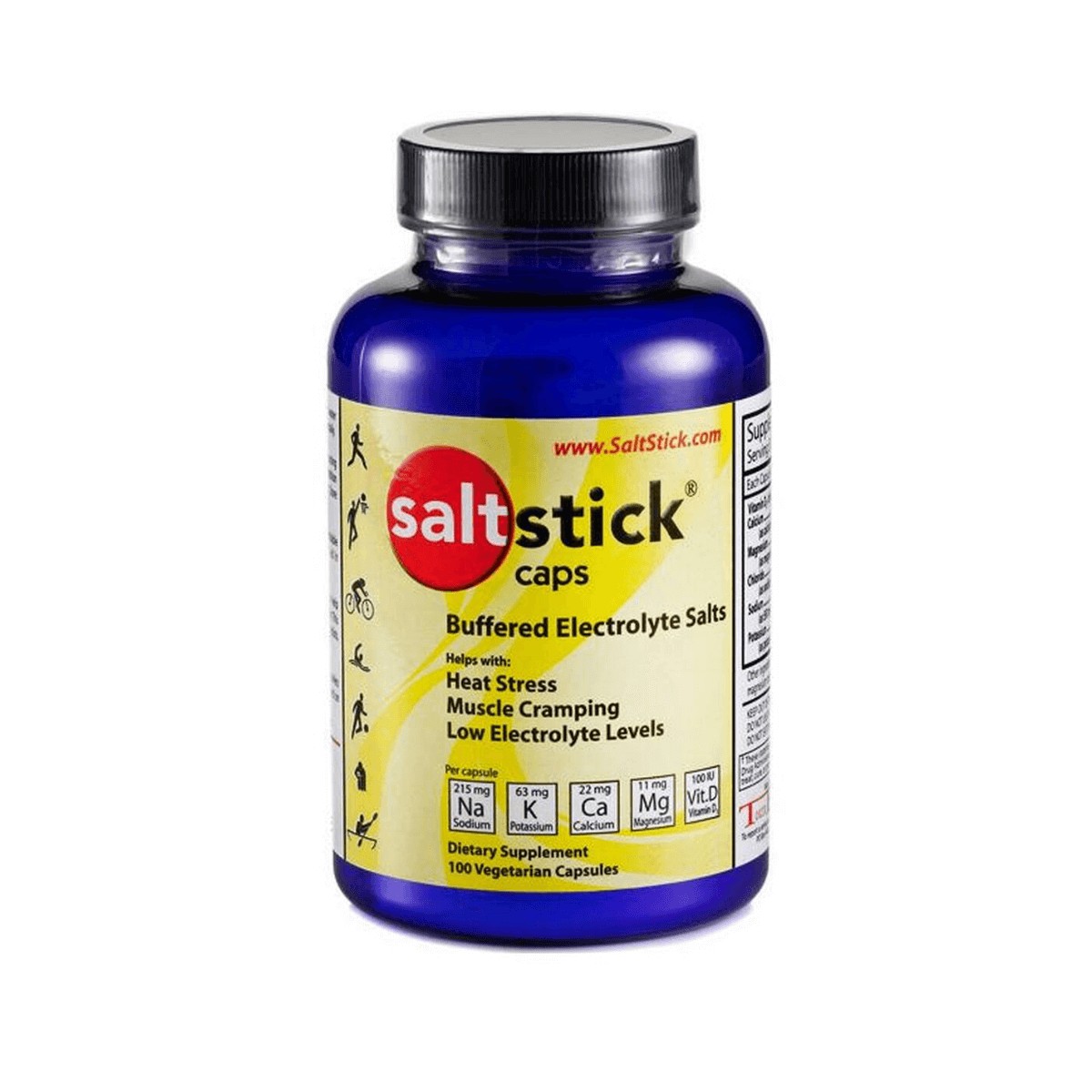 Capsules SaltStick de sels minéraux et d'électrolytes