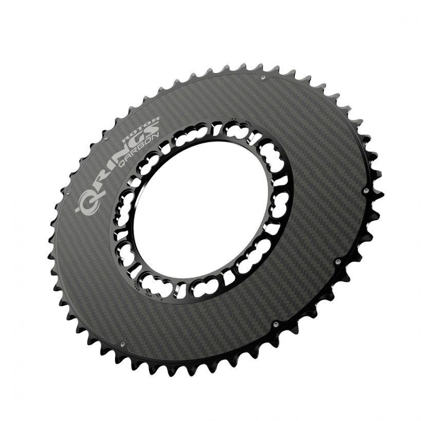 Rotor Q-Ring Qarbon Outdoor Black Chain