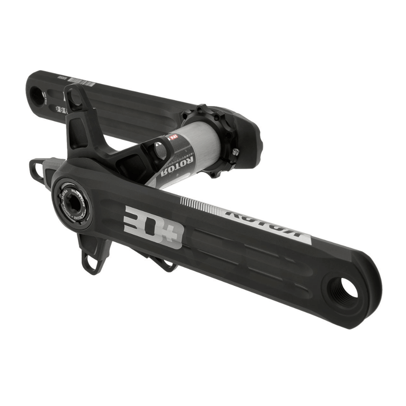 Rotor 3D + manivelles avec capteur de puissance INpower + plateaux Q-Rings Aero 50/34