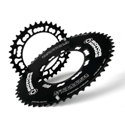 Rotor 3D + pedivelas com medidor de potência INpower + coroas Q-Rings Aero 50/34