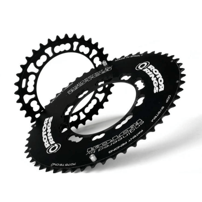Rotor 3D + Kurbeln mit INpower Powermeter + Q-Rings Aero 50/34 Kettenblätter