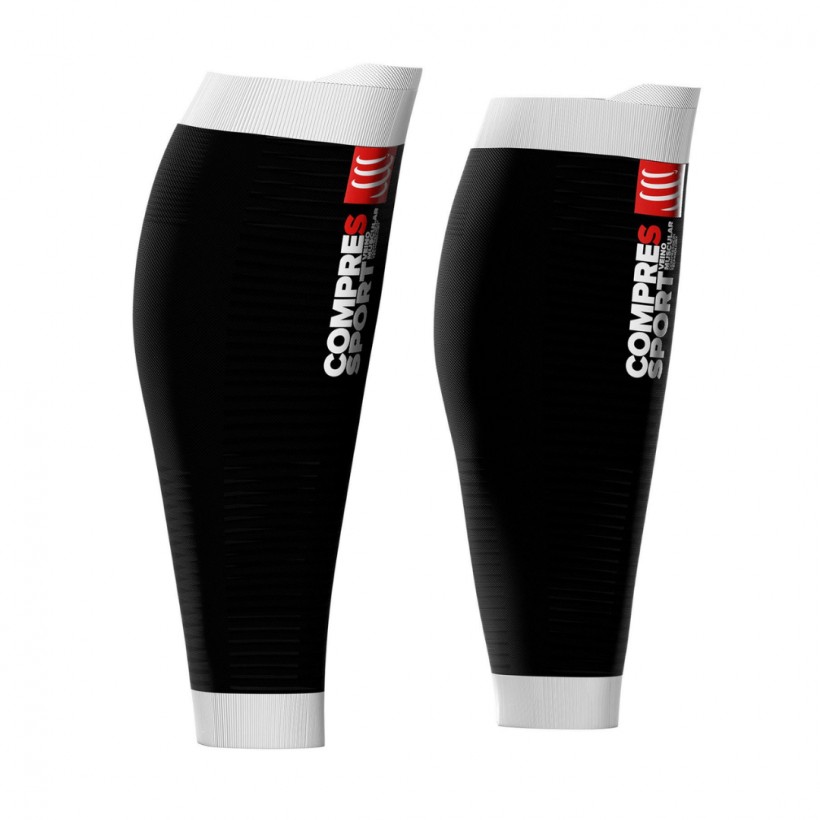 Medias de compresión Compressport R2 V2 Oxygen Negro