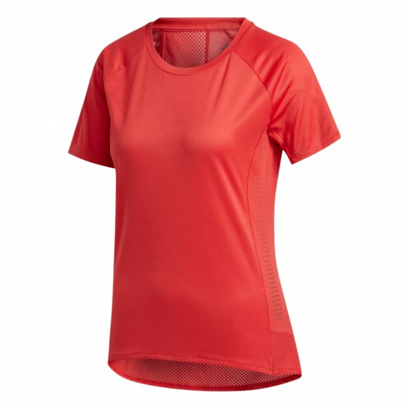 T-shirt da donna Adidas rosa da corsa