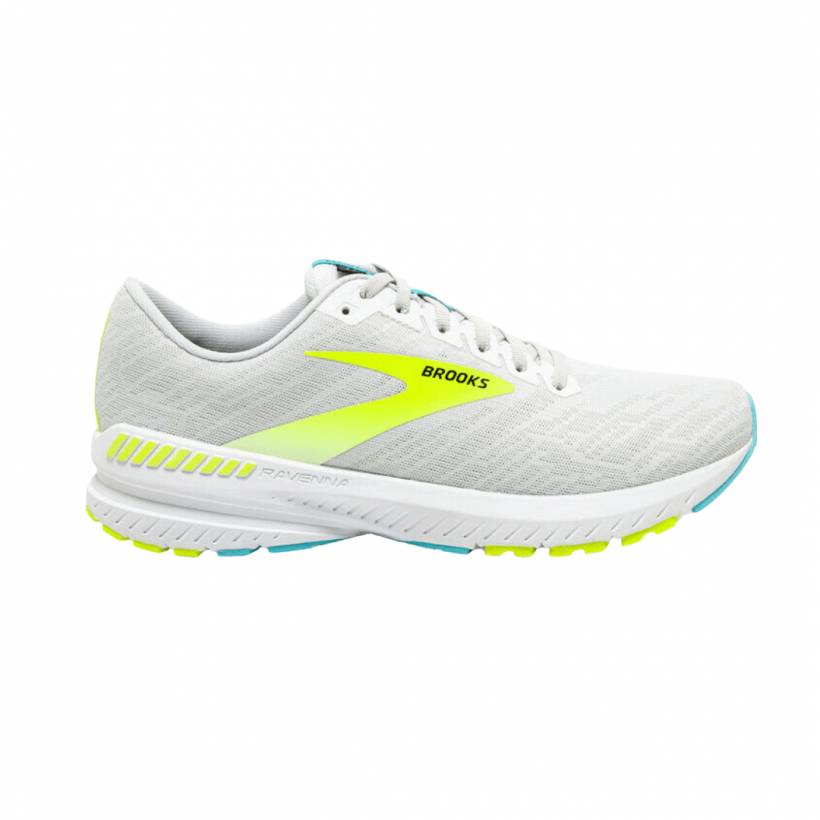 Zapatillas Brooks Ravenna 11 Gris Amarillo OI20 Hombre