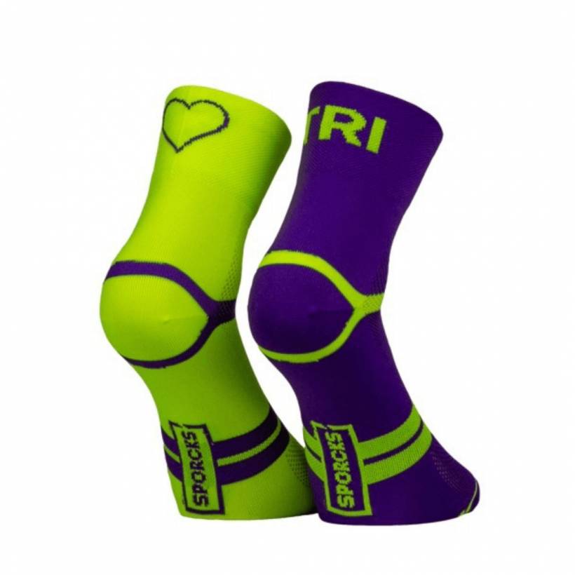 Chaussettes Sporcks Six Seconds Jaune Violet