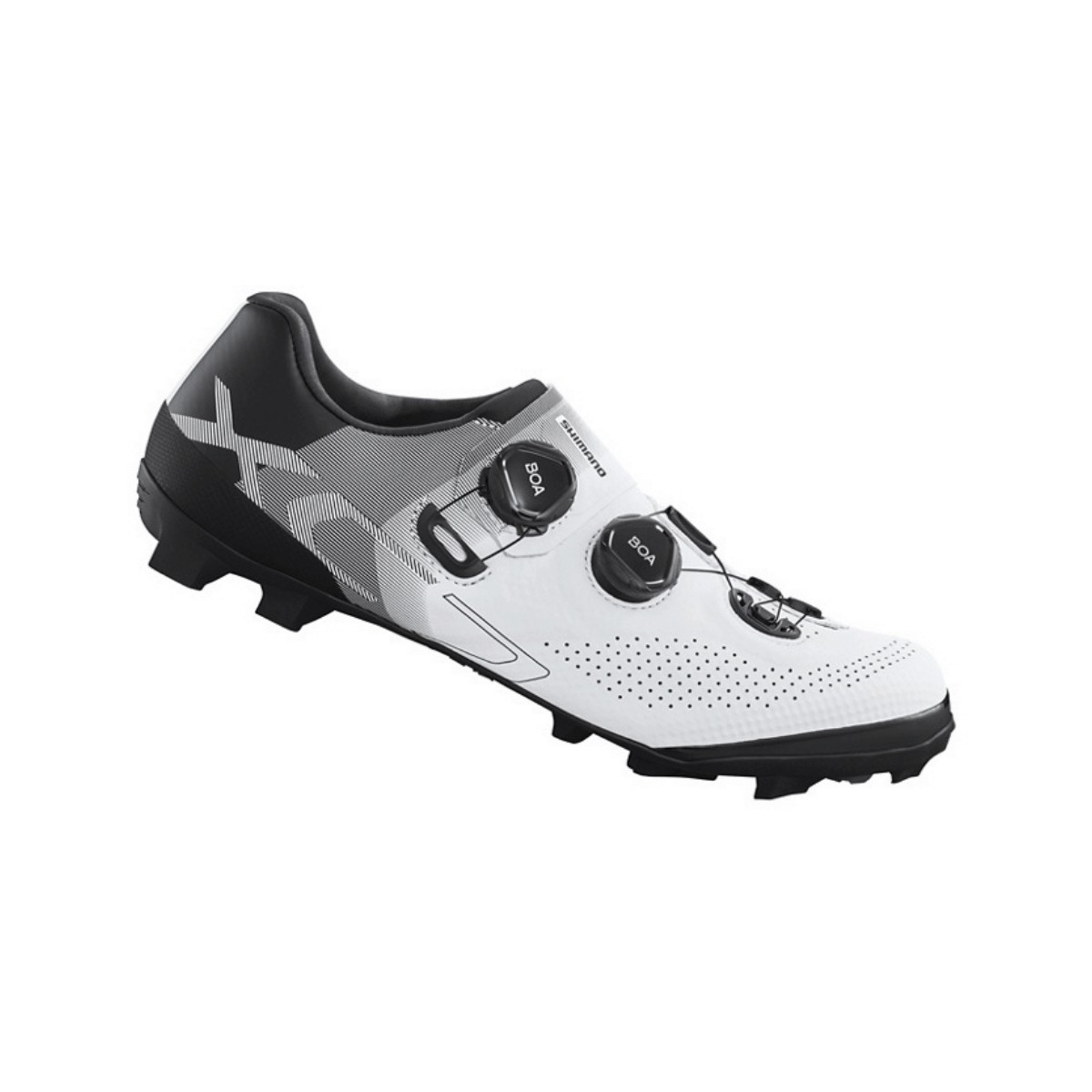 Mate X günstig Kaufen-Shimano XC702 MTB Schuhe Weiß, Größe 42,5 - EUR. Shimano XC702 MTB Schuhe Weiß, Größe 42,5 - EUR <![CDATA[Fahrradschuhe XC702
 Die SHIMANO SH-XC702 Mountainbike Schuhe bieten dir ein robustes Material, optimale Kraftüber