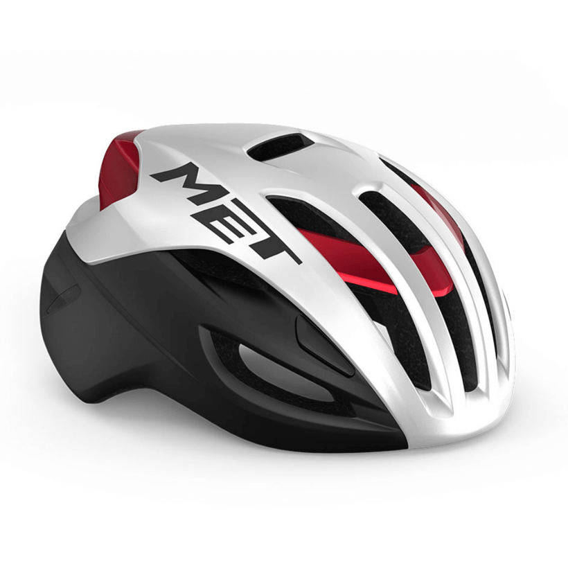 Kask Met Rivale Mips Czarny Biały Czerwony