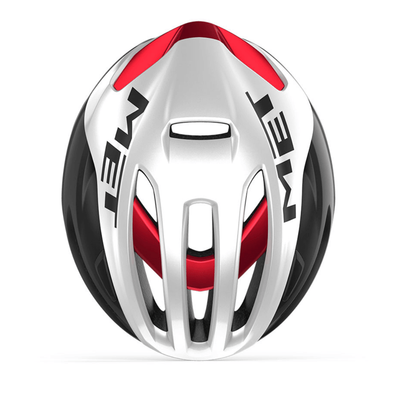Kask Met Rivale Mips Czarny Biały Czerwony