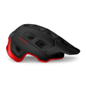 Casco Met Terranova nero opaco rosso