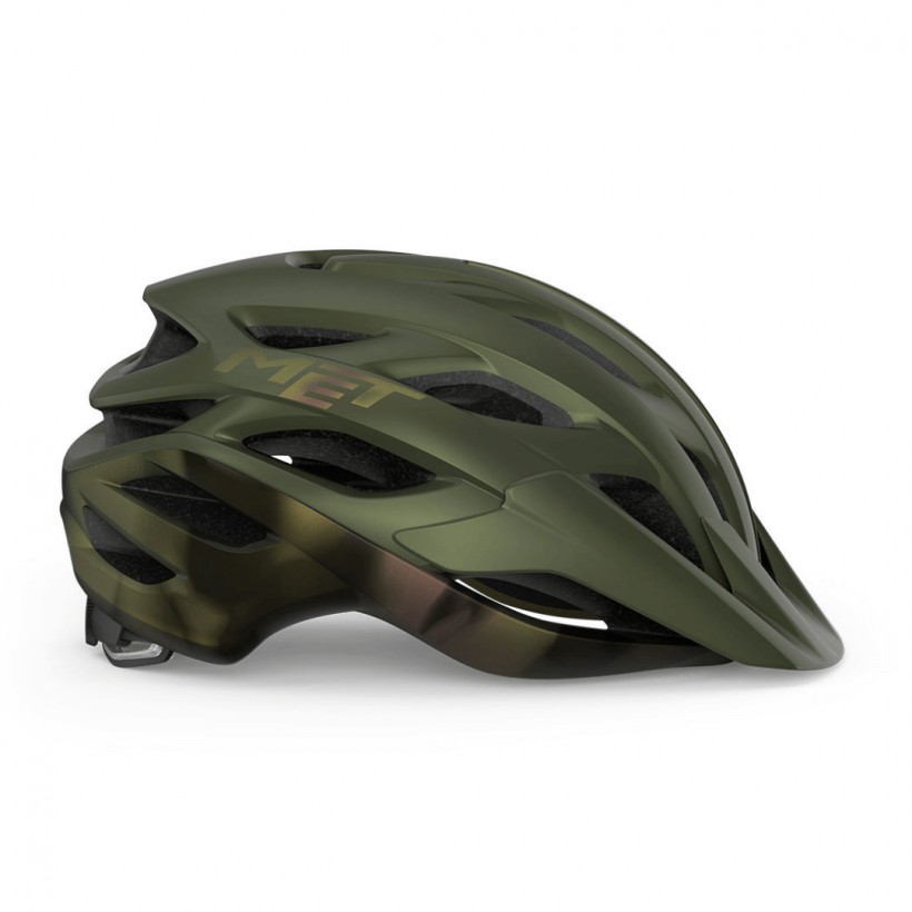 Capacete Met Veleno Matte Iridescent Green