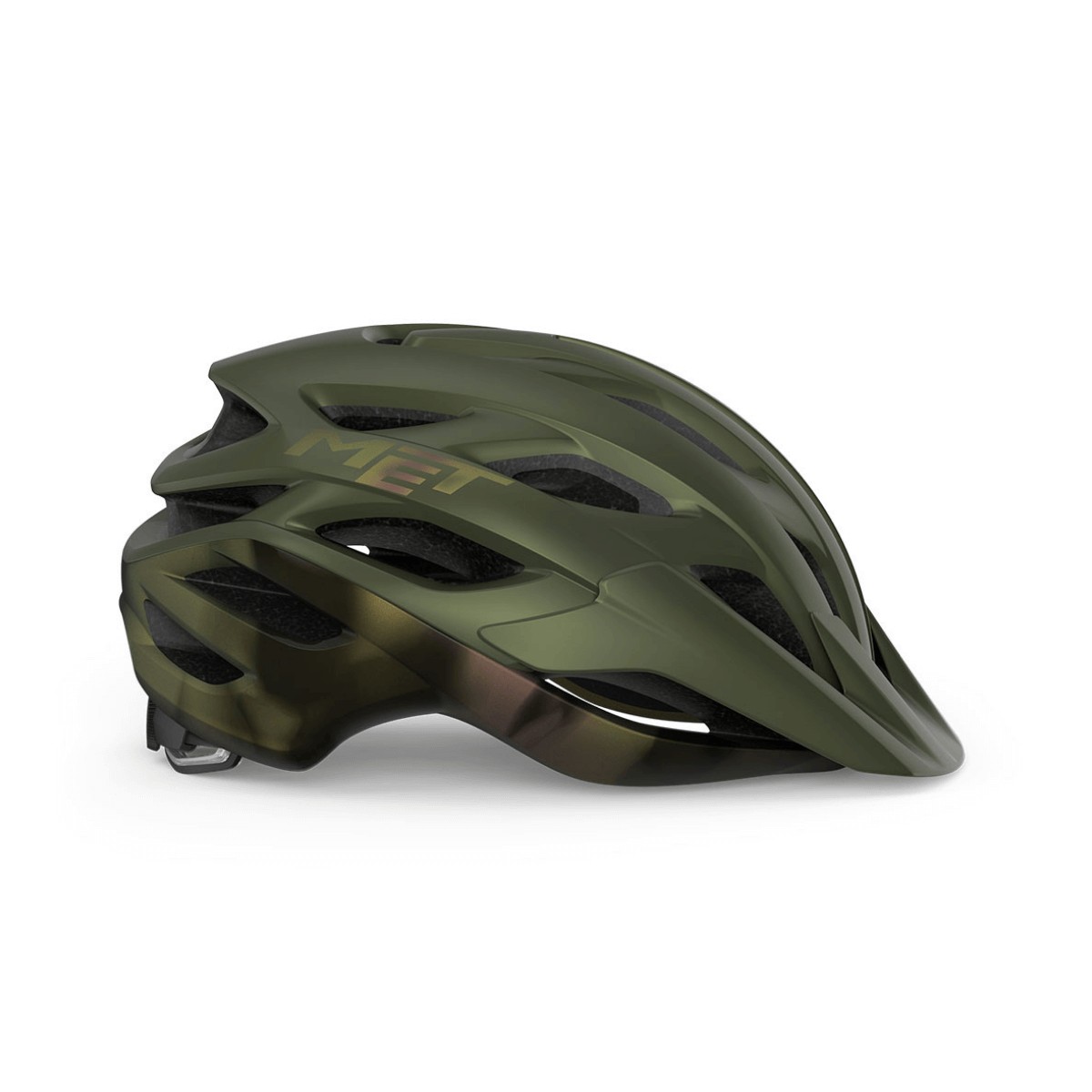 Met Veleno Helmet Olive Iridiscent Mate, Size M (56-58 cm)