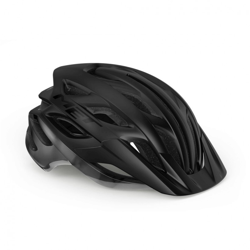 Met Veleno MTB-Helm Mattschwarz glänzend