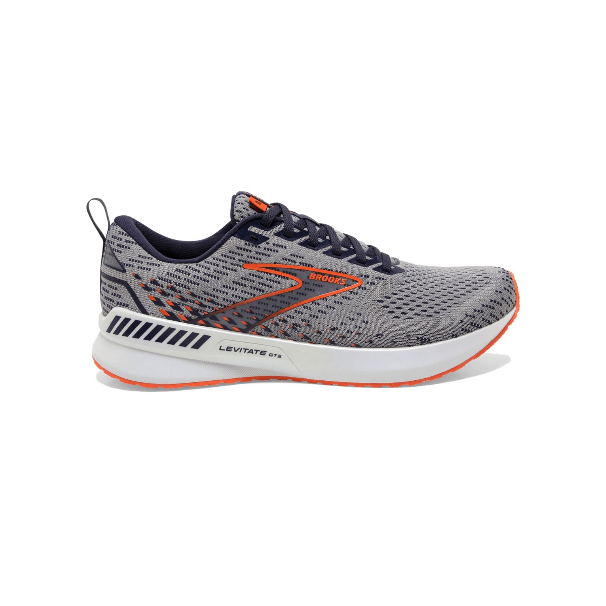 Chaussures Brooks Levitate GTS 5 Gris Orange SS22, Taille 42,5 - EUR