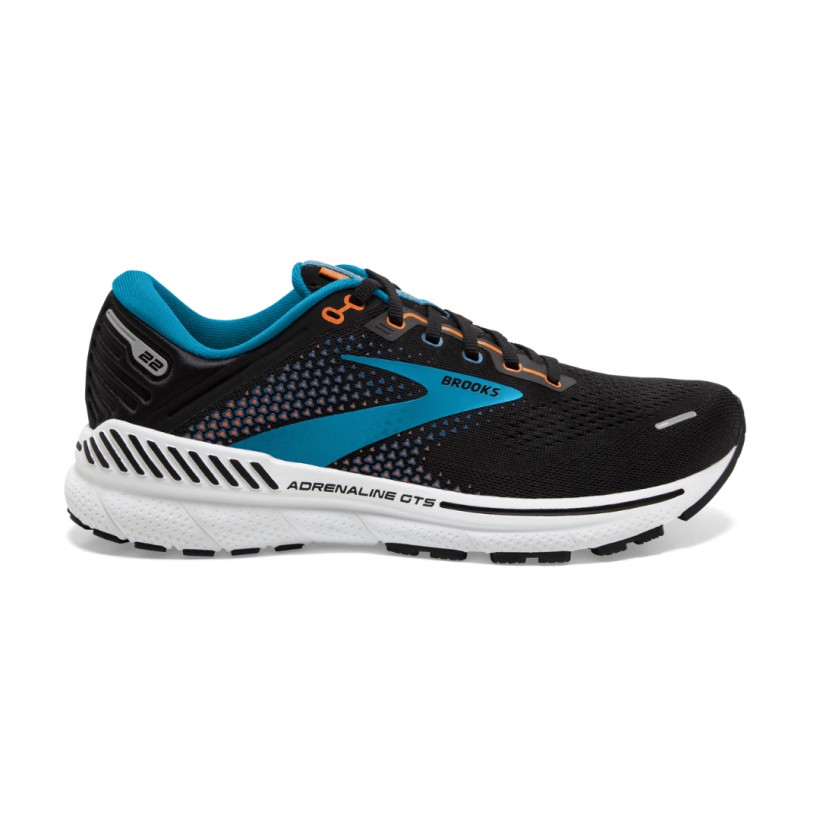 Brooks Adrenaline GTS 22 Shoes Black Blue SS22