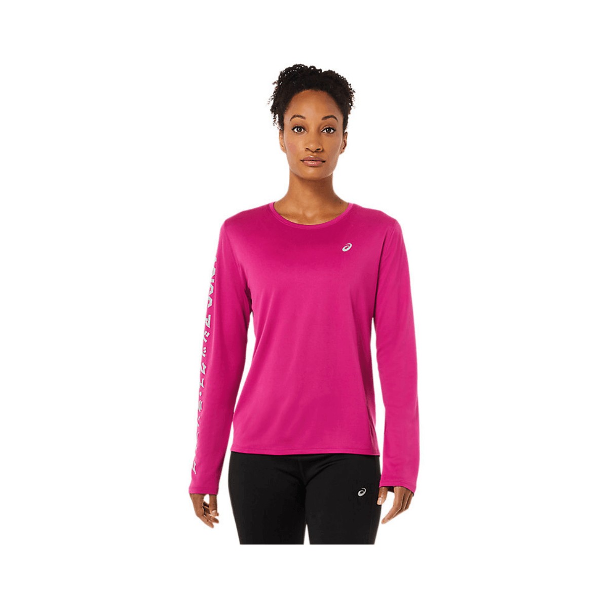 T-Shirt Asics Katakana Femme Manches Longues Violet, Taille S