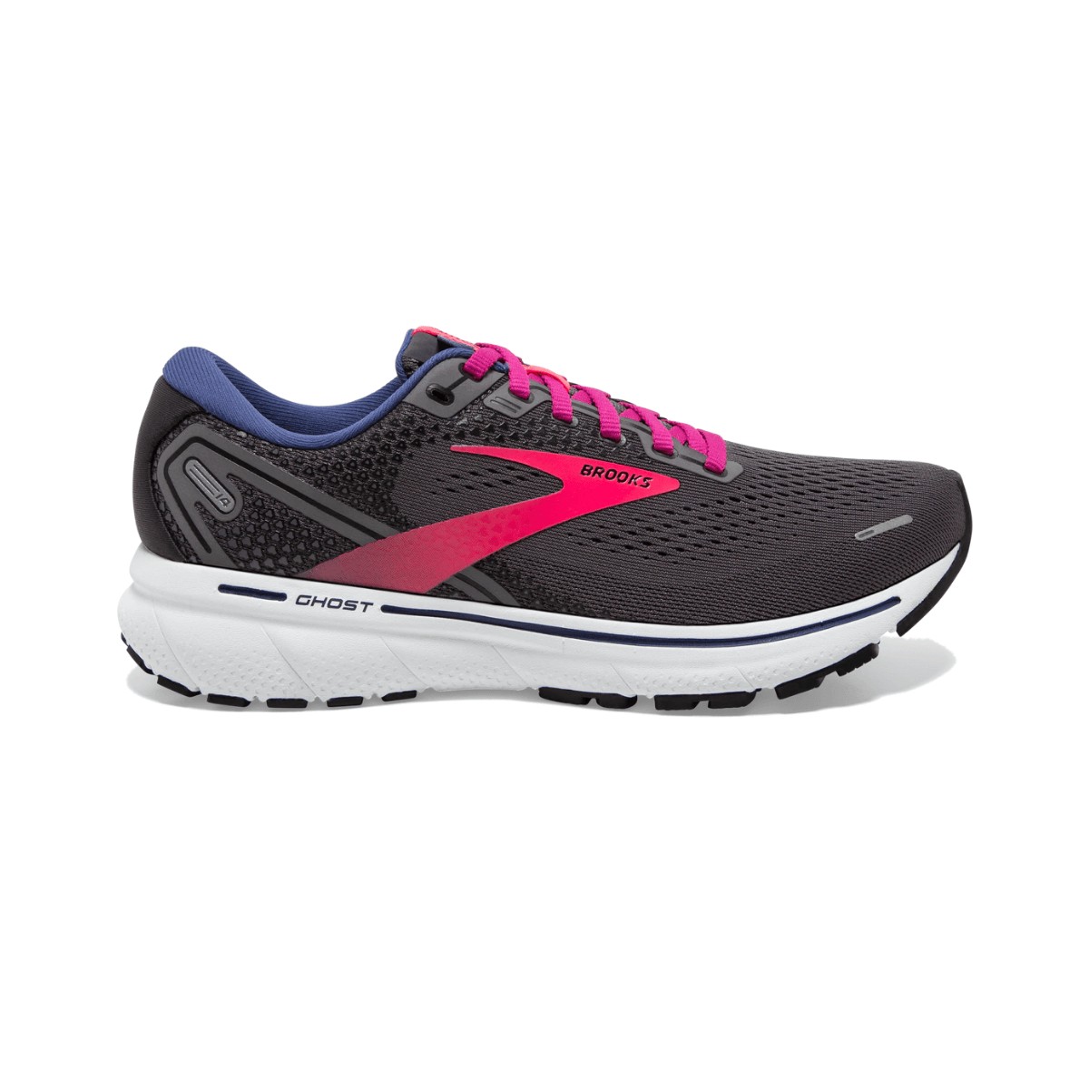 Brooks Ghost 14 Women's Shoes Gray Pink SS22, Size 40 - EUR