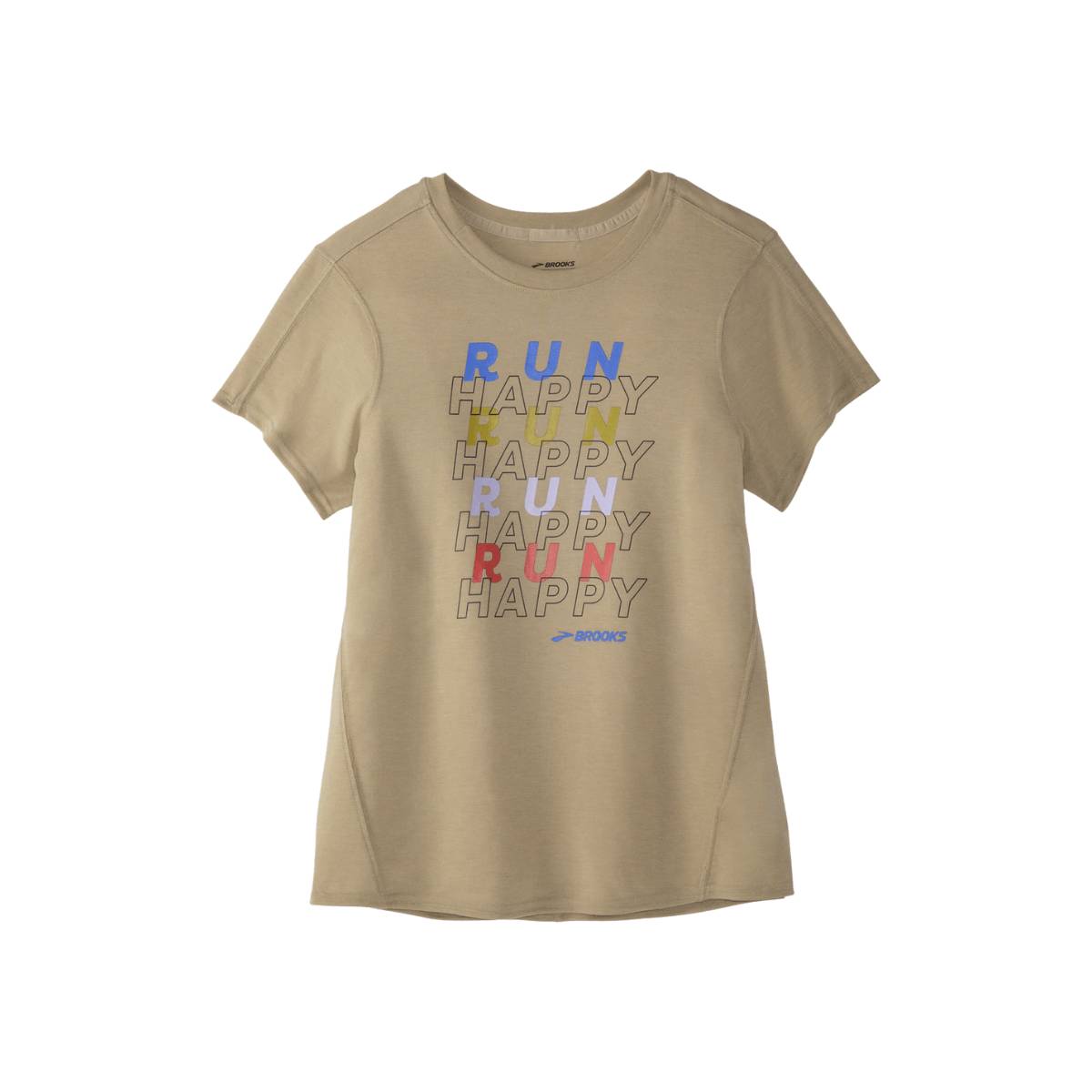 Damen Graphic günstig Kaufen-Brooks Distance Graphic T-Shirt Kurzarm Hellbraun, Größe M. Brooks Distance Graphic T-Shirt Kurzarm Hellbraun, Größe M <![CDATA[Hauptmerkmale Brooks Distance Graphic Damen T-Shirt Auf der Suche nach einem bequemen Laufshirt? Es gibt vi