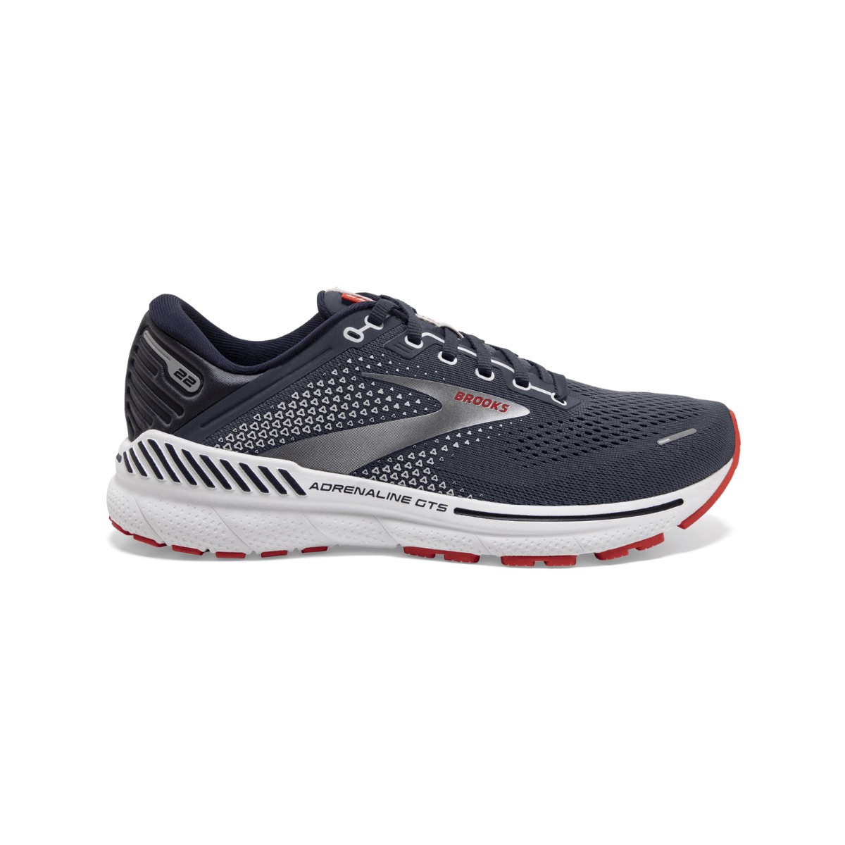 Zapatillas Brooks Adrenaline GTS 22 Ancho 2E Gris Naranja