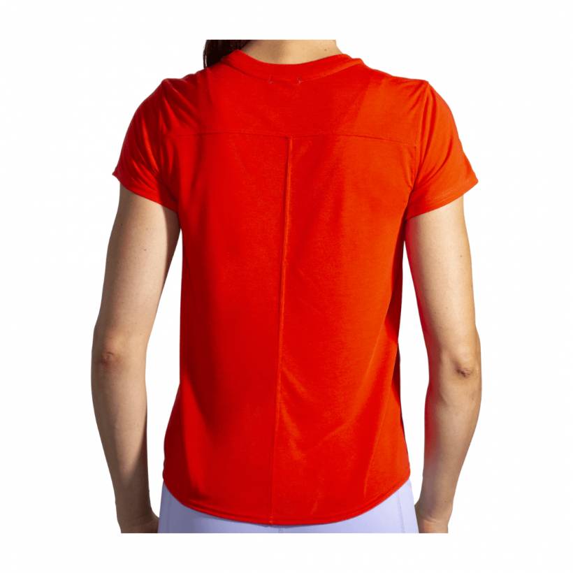 T-shirt Brooks Distance Graphic manica corta rossa