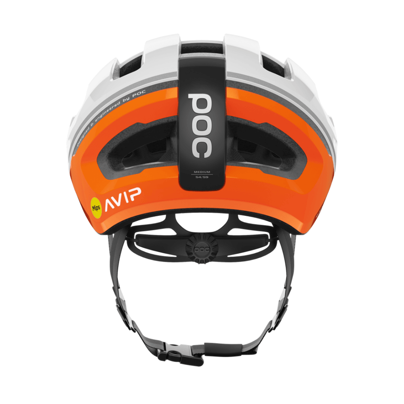 Capacete POC Omne Air Mips Branco Laranja