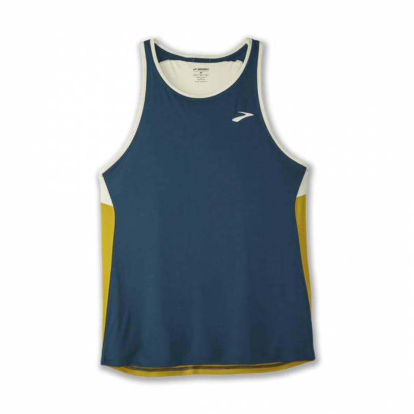 Chemise sans manches Brooks Atmosphere Singlet bleu jaune