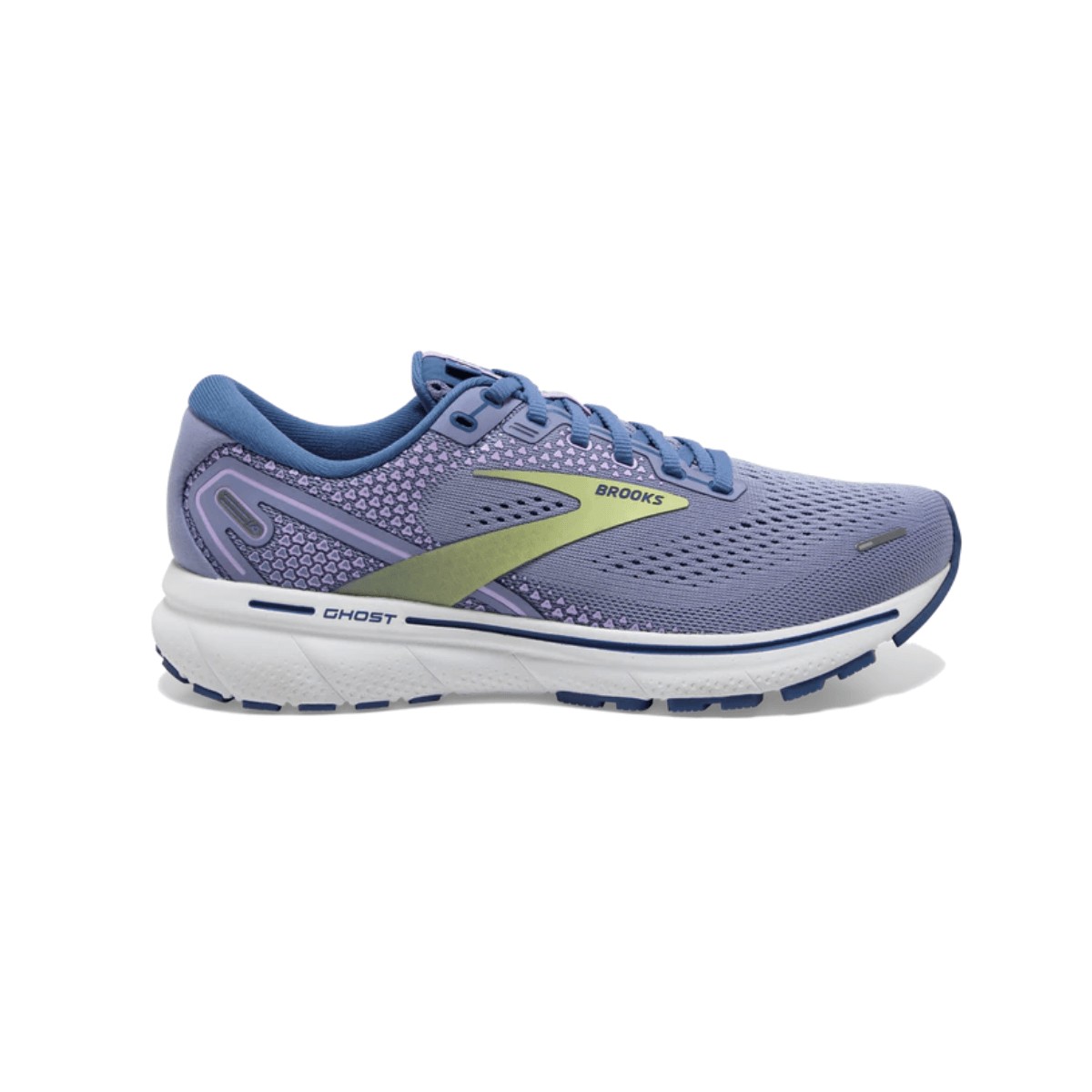 Brooks Ghost 14 Women's Shoes Purple Lime SS22, Size 40,5 - EUR