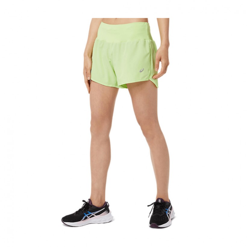 Asics Road 3.5IN Shorts Lime Green Woman