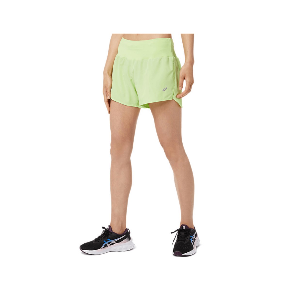 Asics Road 3.5IN Shorts Lime Green Woman, Size XS