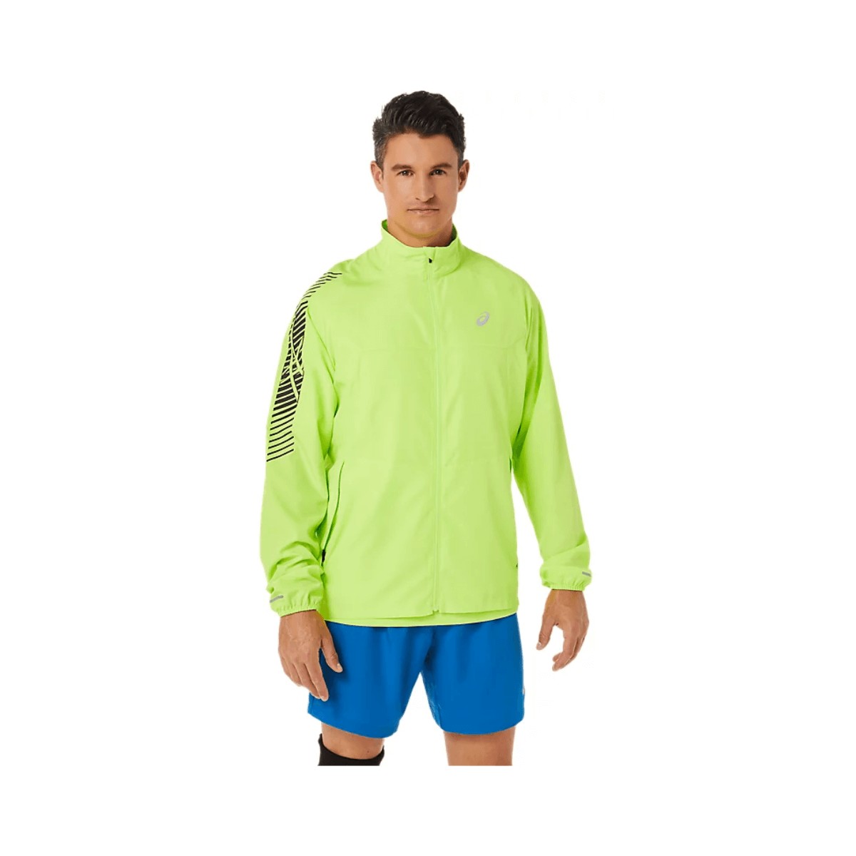 Asics Icon Jacket Lime Green, Size S