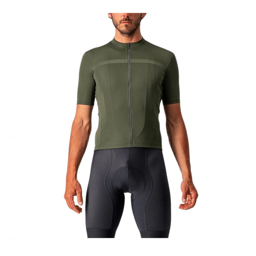 Maillot Castelli Classifica Manga Corta Verde Oscuro
