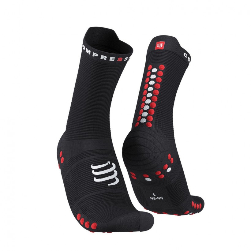Compressport Pro Racing v4.0 High Socks Black Red