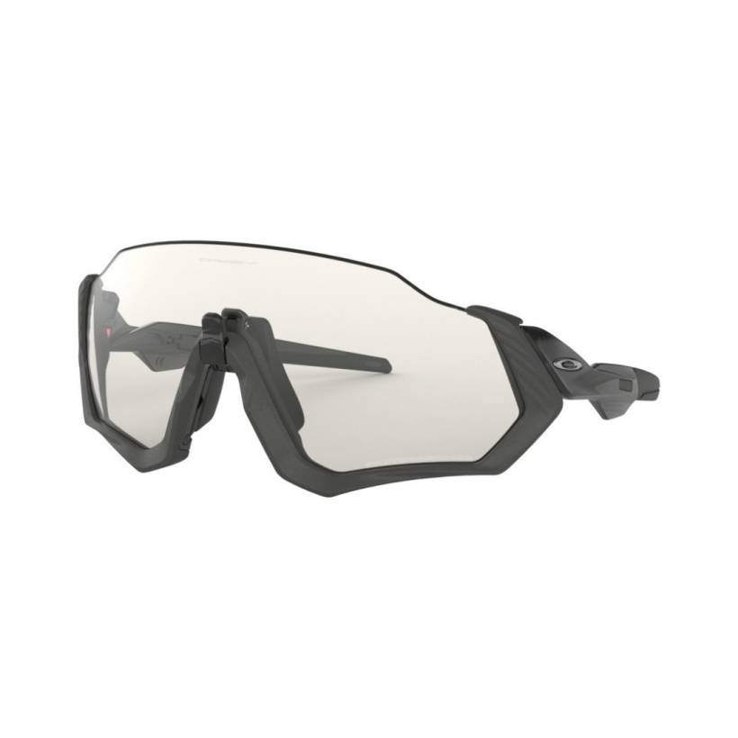 Oakley Fliegerjacke Stahl Schwarze Tinte Photochromatische klare schwarze Iridiumbrille