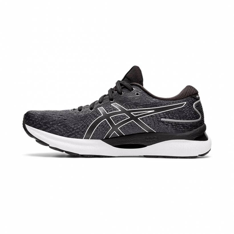 Asics Gel Nimbus 24 Laufschuhe Schwarz Weiß SS22