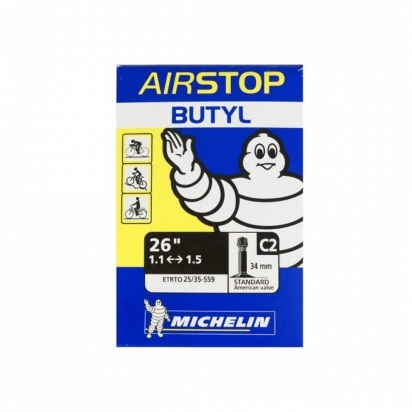 Michelin Airstop Butyl C2 26'' 1.1 - 1.5 Standaard 34mm