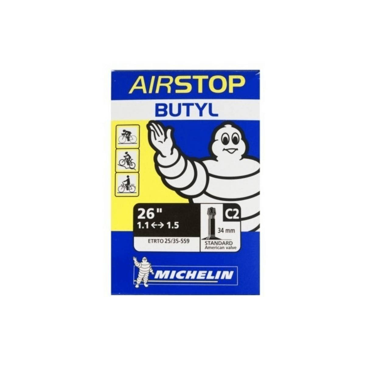 Micro/Standard günstig Kaufen-Michelin Butyl C2 26 '' 1.1 - 1.5 Standard 34mm. Michelin Butyl C2 26 '' 1.1 - 1.5 Standard 34mm . 