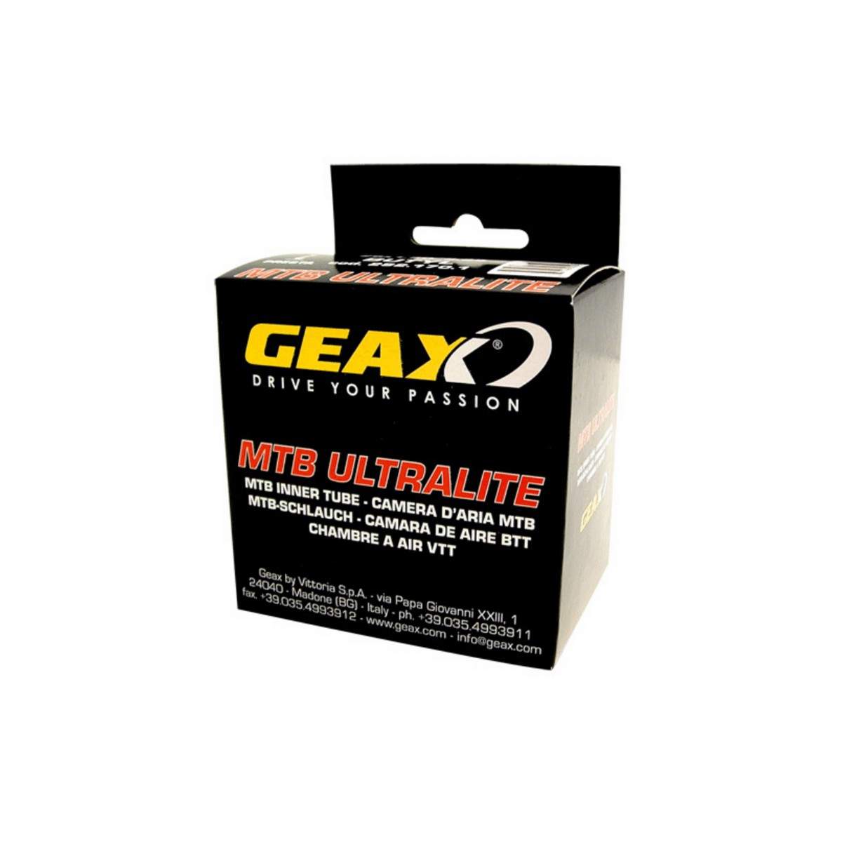 Confezione da 10 tubi Geax MTB - Ultralite 26x1.10/1.50 Schrader
